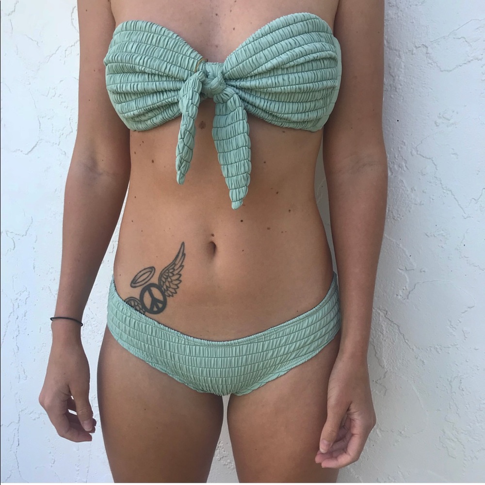Montce Swimwear 2018 Pistache Scrunch Bikini